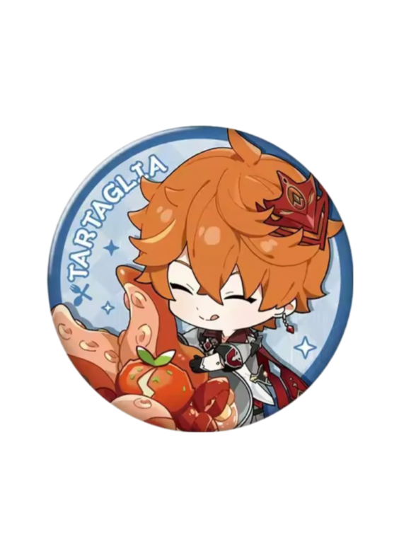 Anime Genshin Impact Tartaglia Badge Pin