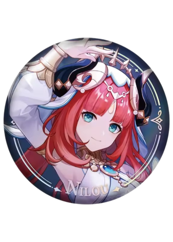 Anime Genshin Impact Nilou Original Authentic Badge