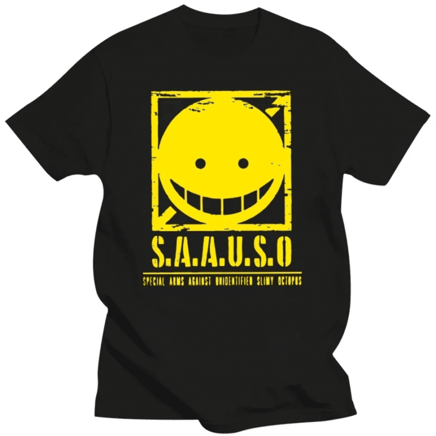Anime Assassination Classroom SAA USO Short Sleeve T-Shirt Anime Assassination Classroom SAA USO Short Sleeve T-Shirt