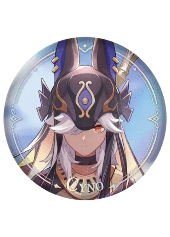 Anime Genshin Impact Cyno Original Authentic Badge