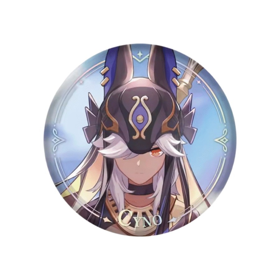 Anime Genshin Impact Cyno Original Authentic Badge Anime Genshin Impact Cyno Original Authentic Badge