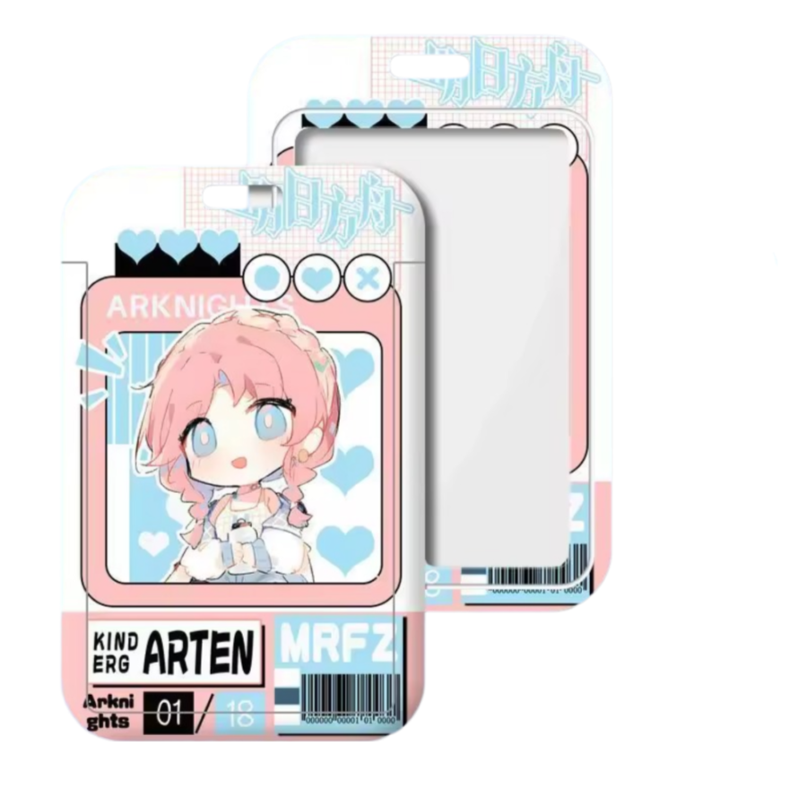 Anime Arknights Blue Poison Card Protector