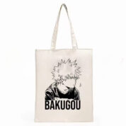 Anime My Hero Academia Katsuki Bakugo White Shopping Bag