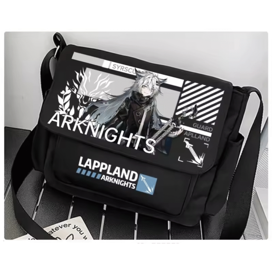 Anime Arknights Lappland Black Shoulder Bag Anime Arknights Lappland Black Shoulder Bag