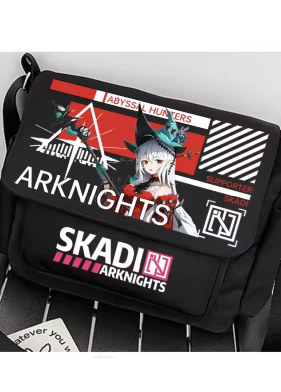 Anime Arknights Skadi Black Shoulder Bag