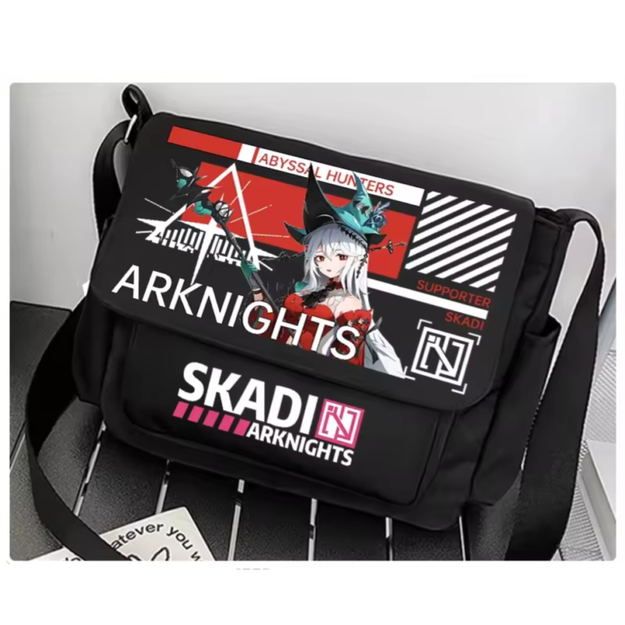 Anime Arknights Skadi Black Shoulder Bag