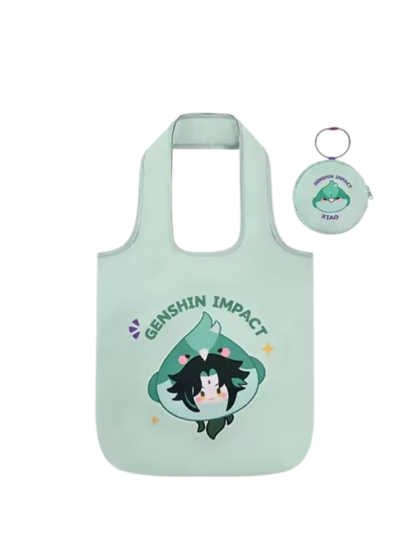Anime Genshin Impact Xiao Folding Tote Bag