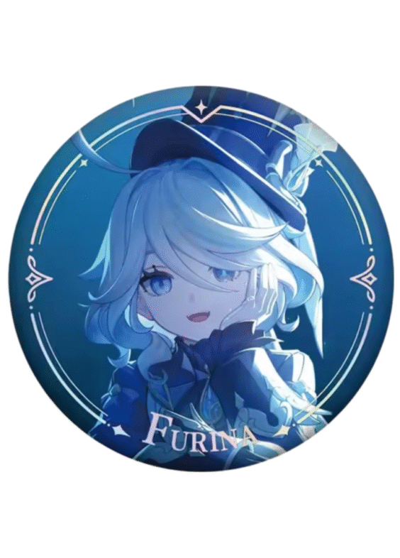 Anime Genshin Impact Furina Original Authentic Badge