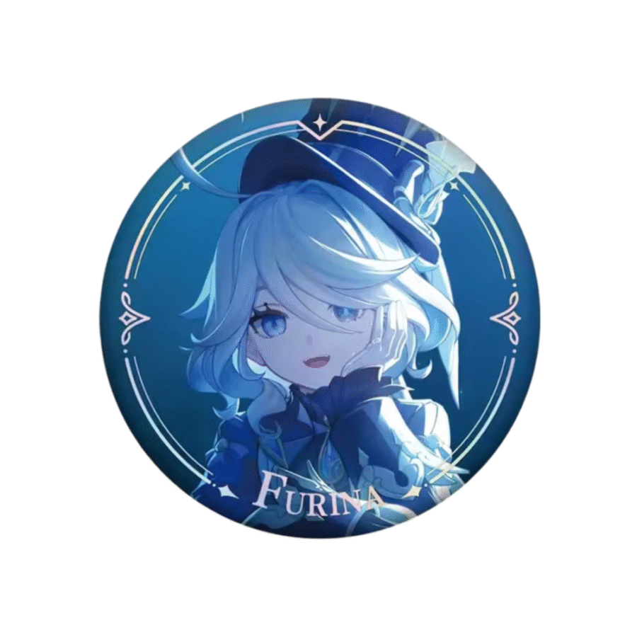 Anime Genshin Impact Furina Original Authentic Badge Anime Genshin Impact Furina Original Authentic Badge