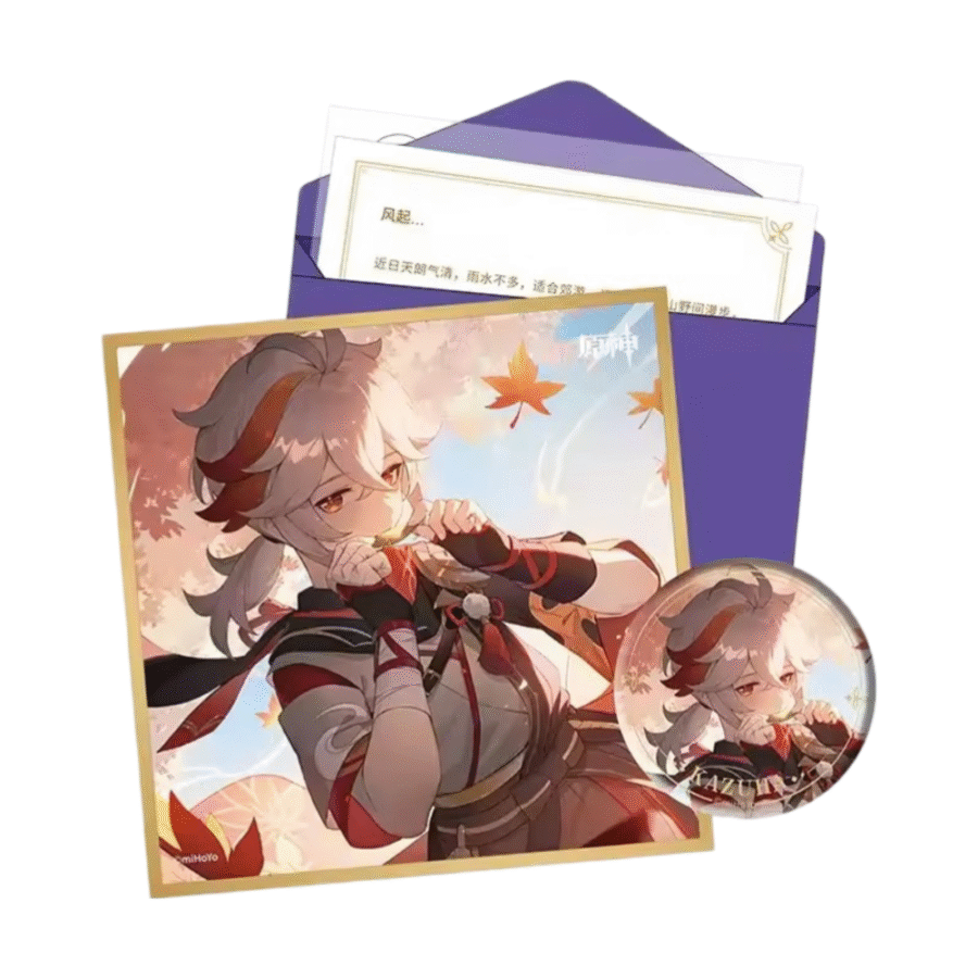 Anime Genshin Impact Kaedehara Kazuha Birthday Gift Box Set Anime Genshin Impact Kaedehara Kazuha Birthday Gift Box Set