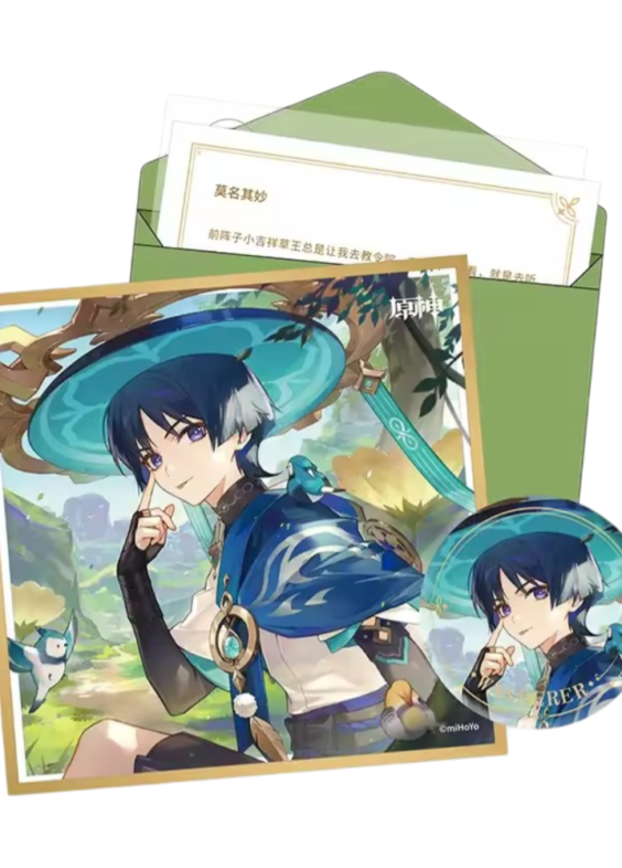 Anime Genshin Impact Wanderer Birthday Gift Box Set