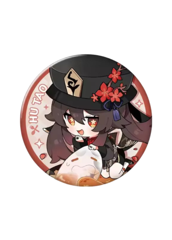 Anime Genshin Impact Hu Tao Badge Pin