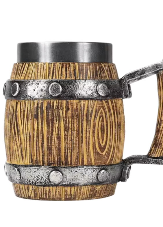 Anime One Piece Monkey D. Luffy Wooden Barrel Cup