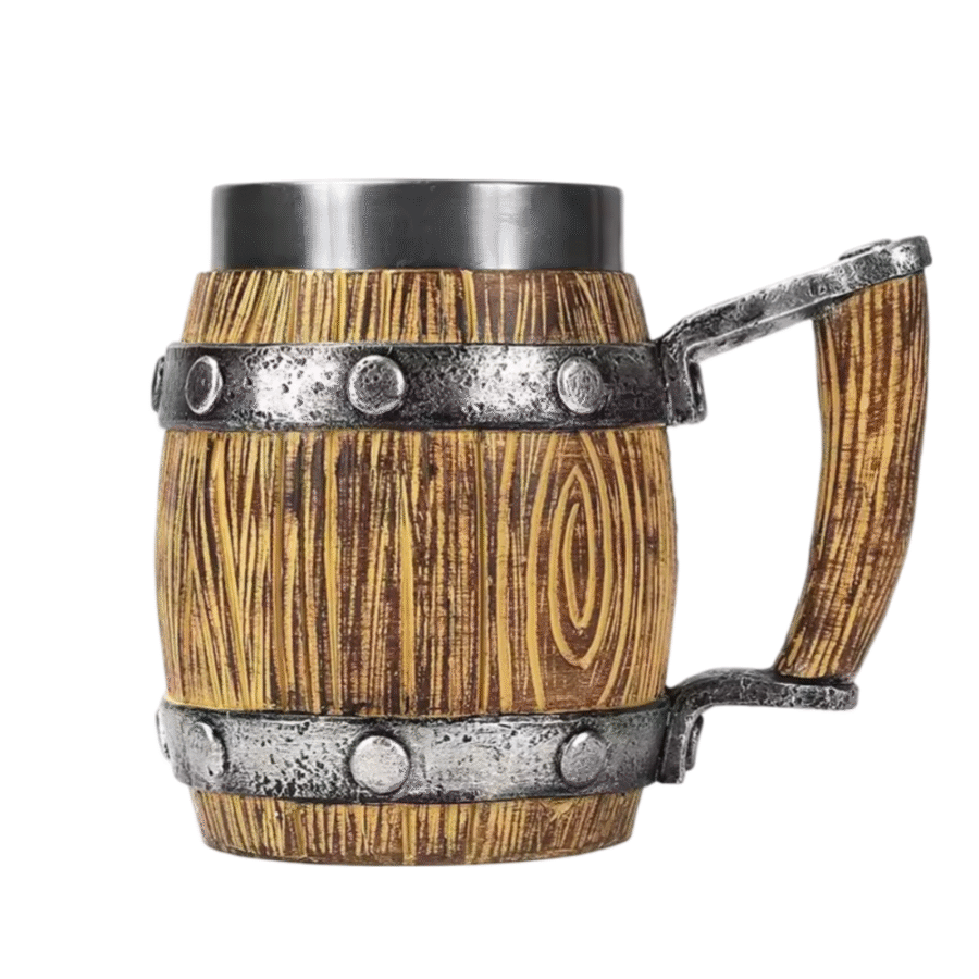 Anime One Piece Monkey D. Luffy Wooden Barrel Cup Anime One Piece Monkey D. Luffy Wooden Barrel Cup