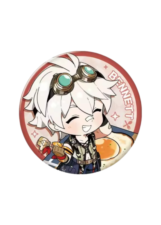 Genshin Impact Bennett Anime Badge