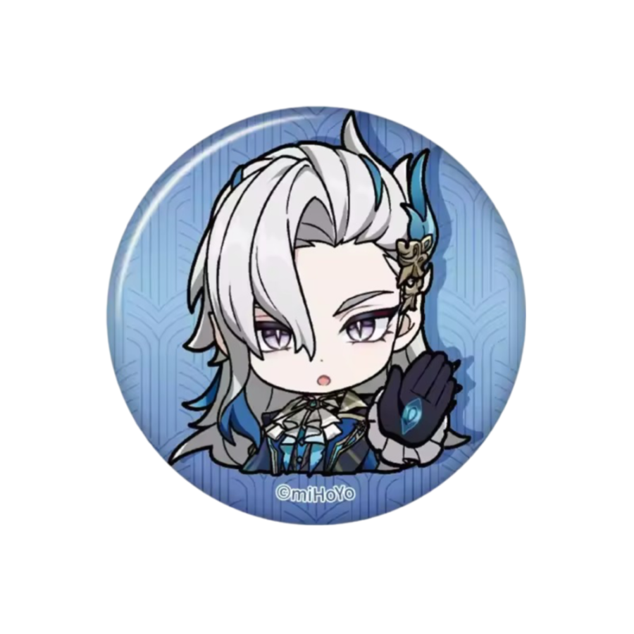 Anime Genshin Impact Neuvillette Print Badge