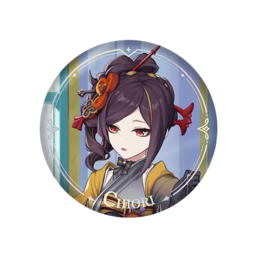 Anime Genshin Impact Chiori Original Authentic Badge
