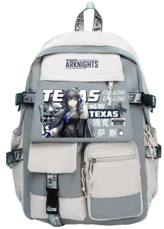 Anime Arknights Texas Student Schoolbag