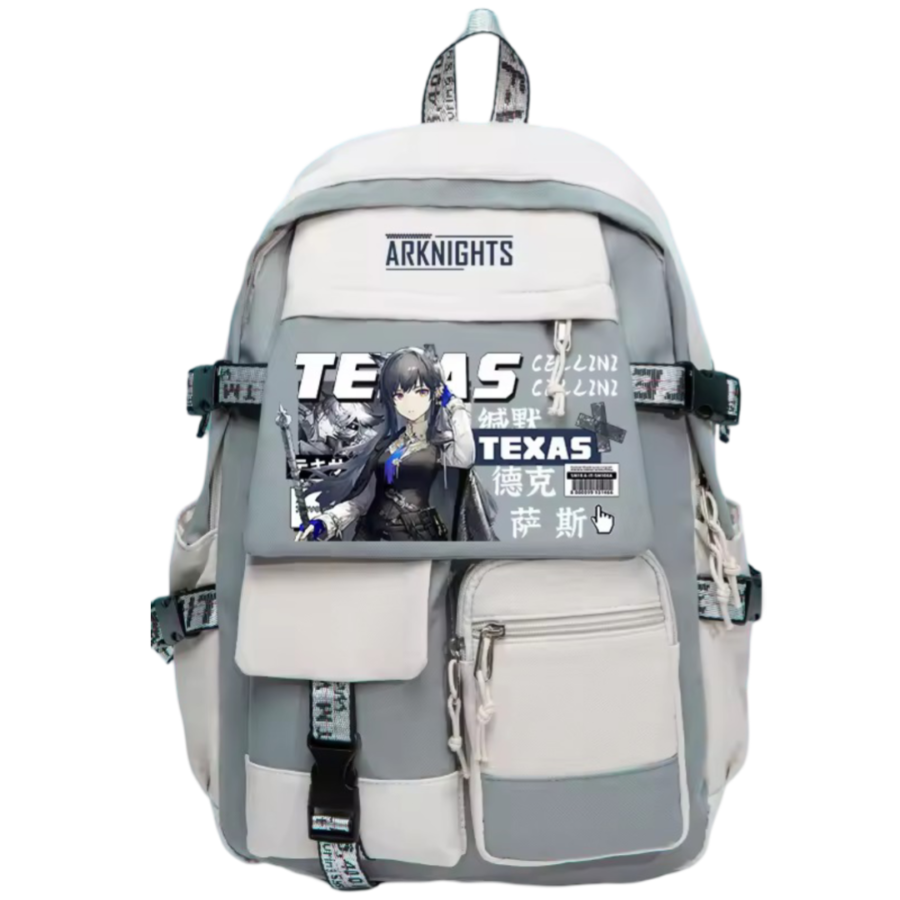 Anime Arknights Texas Student Schoolbag