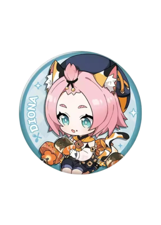 Genshin Impact Diona Anime Badge