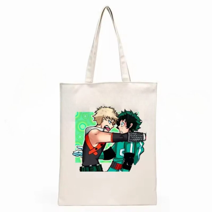 Anime My Hero Academia Katsuki Bakugo Vs Izuku Midoriya Shopping Bag