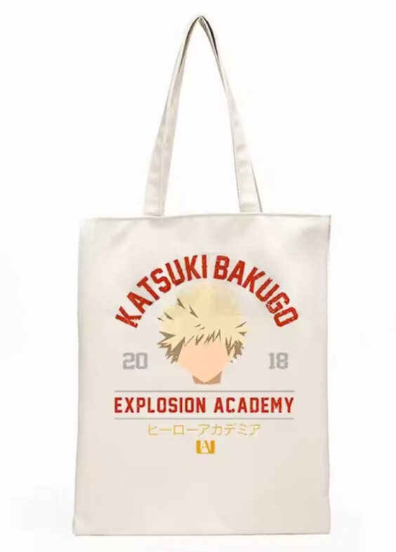 My Hero Academia Katsuki Bakugo Anime White Shopping Bag