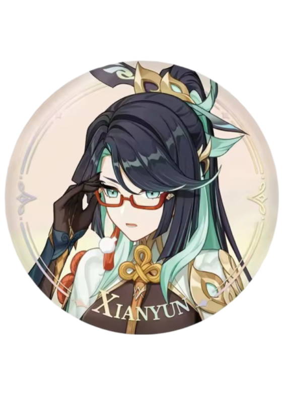 Anime Genshin Impact Xianyun Original Authentic Badge