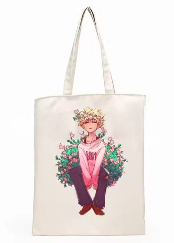 Anime My Hero Academia Pink Dress Katsuki Bakugo Shopping Bag