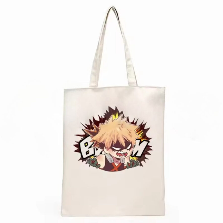 My Hero Academia Anime Katsuki Bakugo Printed Casual Shopping Bag