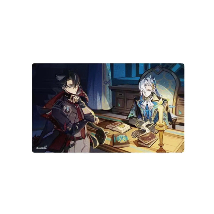 Anime Genshin Impact Neuvillette And Wriothesley Trading Card Anime Genshin Impact Neuvillette And Wriothesley Trading Card