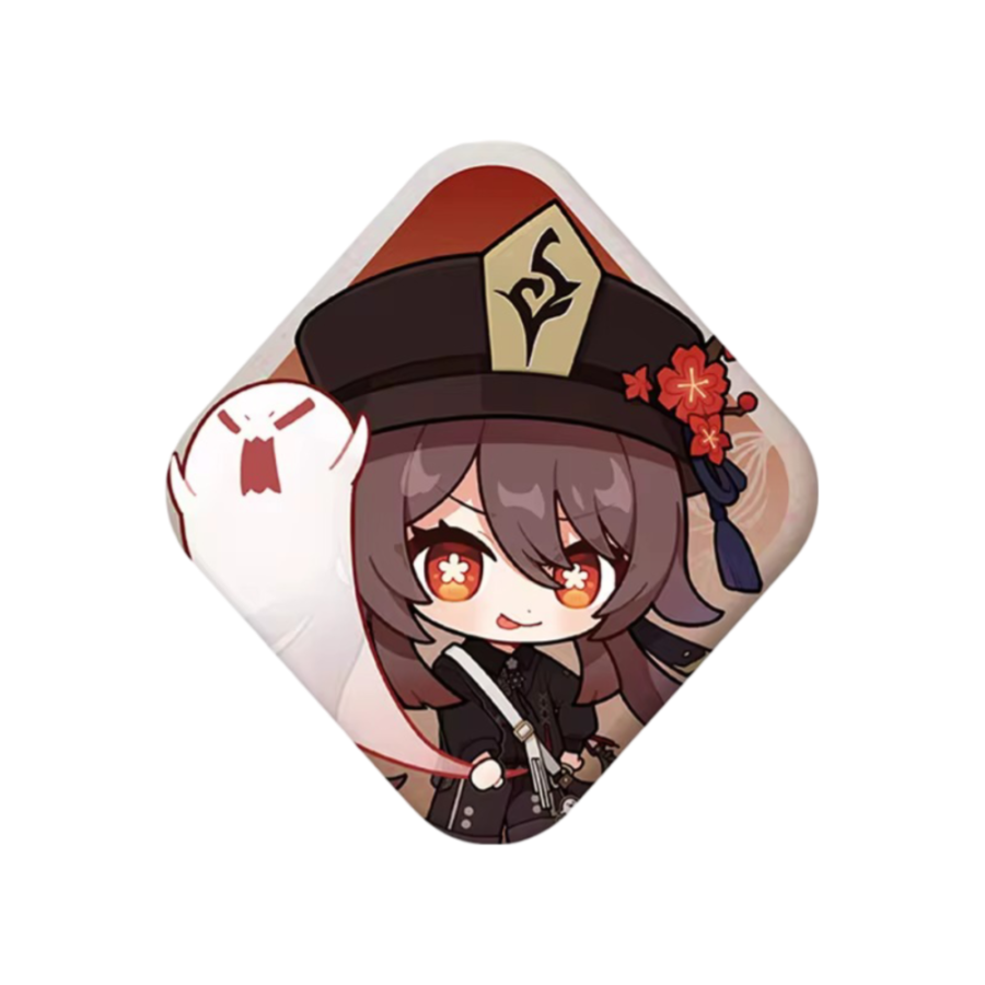 Anime Genshin Impact Hu Tao Print Badge