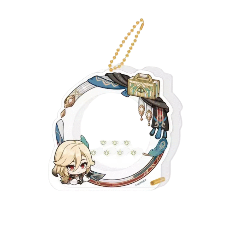 Anime Genshin Impact Kaveh Acrylic Storage Keychain Anime Genshin Impact Kaveh Acrylic Storage Keychain