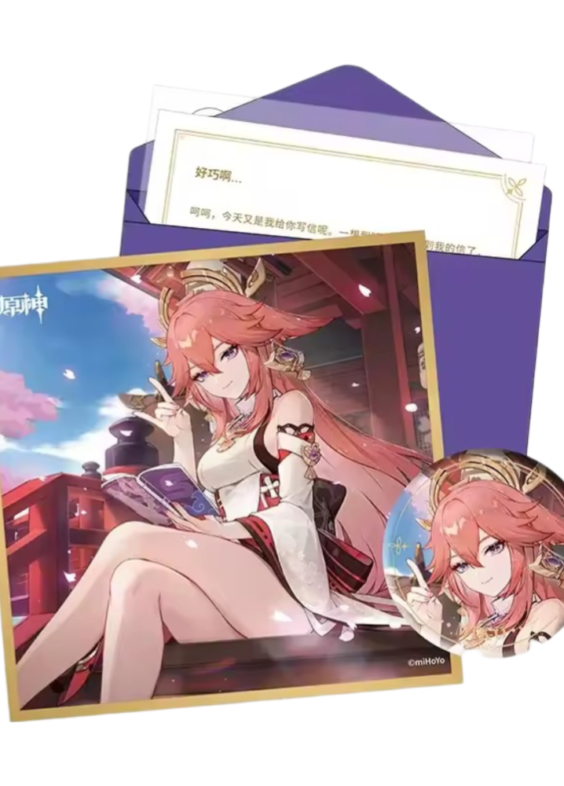 Anime Genshin Impact Yae Miko Birthday Gift Box Set