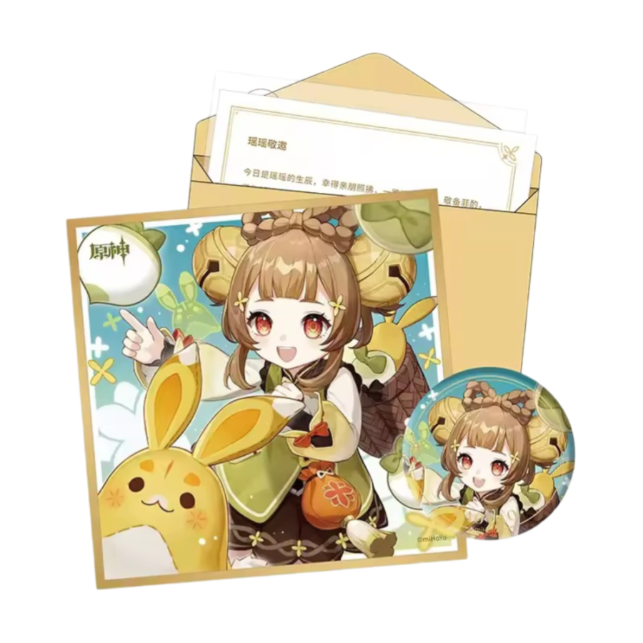 Anime Genshin Impact Yaoyao Birthday Gift Box Set