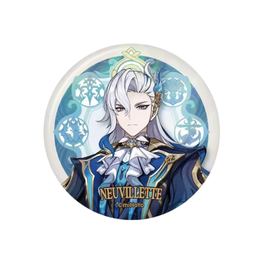 Anime Neuvillette Genshin Impact Badge Anime Neuvillette Genshin Impact Badge