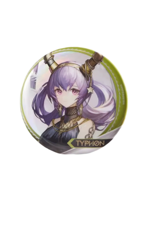 Anime Arknights Typhon Metal Badge