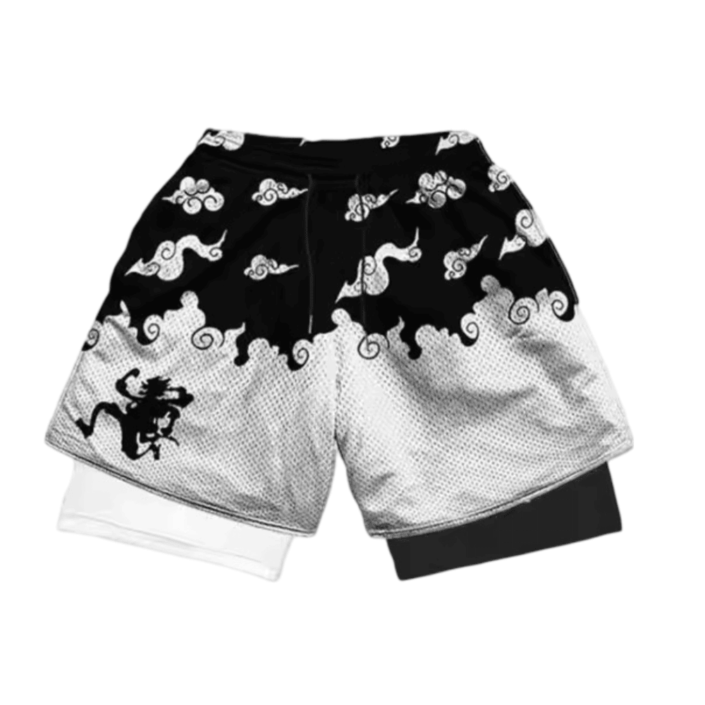 One Piece Gear 5 Anime Gym Shorts One Piece Gear 5 Anime Gym Shorts