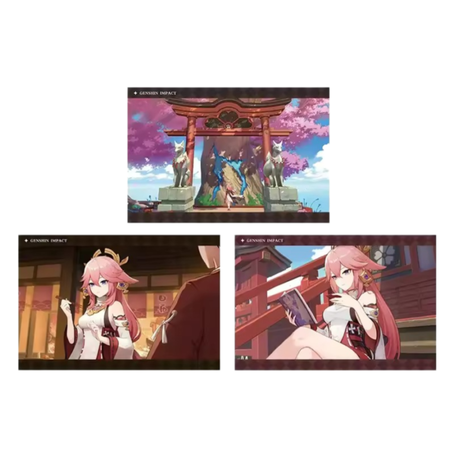 Anime Yae Miko Genshin Impact PV Series Photo Card