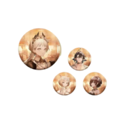 4 Piece Set Anime Arknights Character Badge
