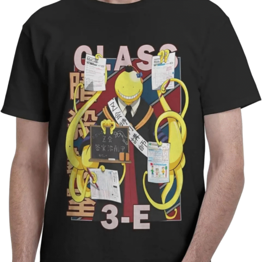 Anime Assassination Classroom Koro-Sensei Polyester T-Shirt Anime Assassination Classroom Koro-Sensei Polyester T-Shirt