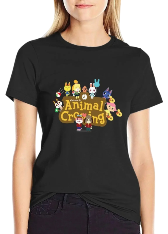 Anime Animal Crossing Character Printed T-Shirt