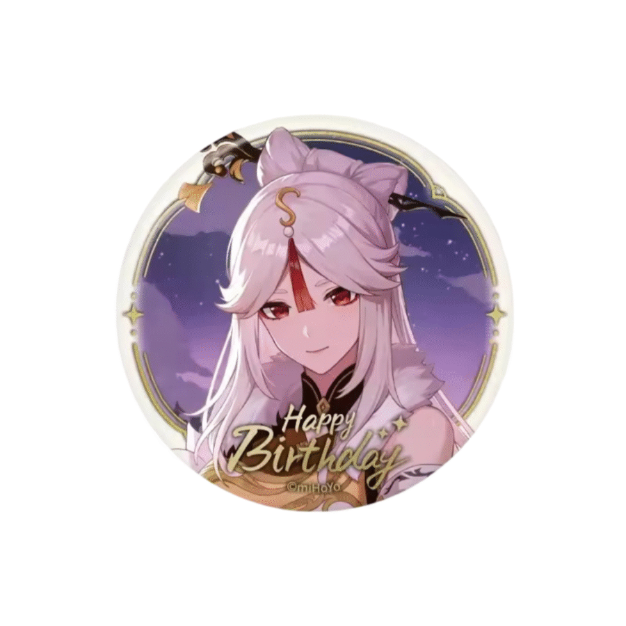 Genshin Impact Klee Anime Happy Birthday Badge Genshin Impact Klee Anime Happy Birthday Badge
