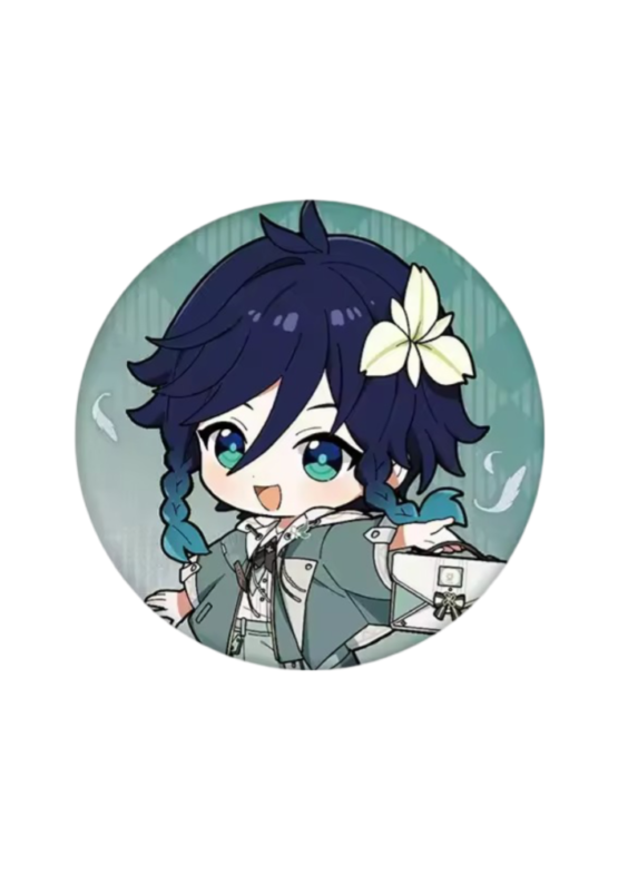 Anime Genshin Impact Venti Print Badge