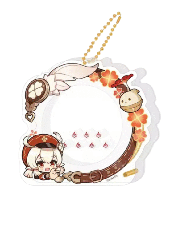 Anime Genshin Impact Klee Acrylic Storage Keychain