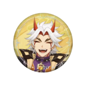 Anime Genshin Impact Arataki Itto Original Authentic Badge