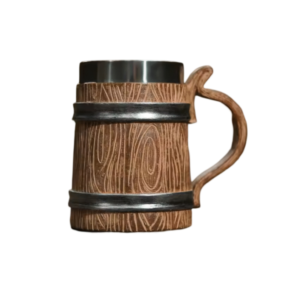 One Piece Monkey D. Luffy Anime Wooden Barrel Cup One Piece Monkey D. Luffy Anime Wooden Barrel Cup