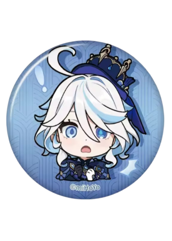 Anime Genshin Impact Furina Print Badge