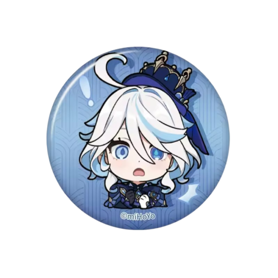Anime Genshin Impact Furina Print Badge