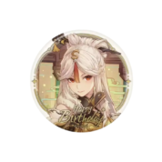 Anime Genshin Impact Ningguang Happy Birthday Print Badge