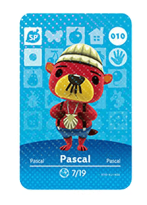 Anime Animal Crossing Pascal Amiibo Card